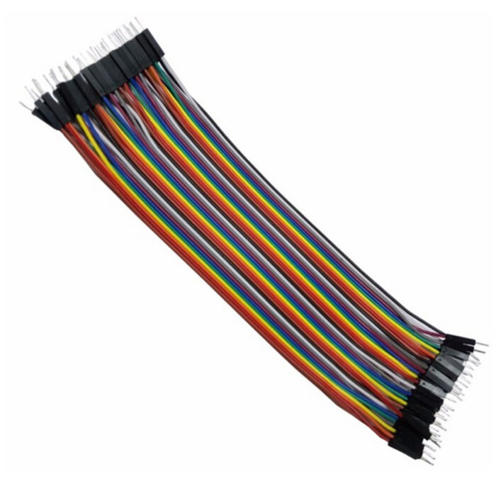 أسلاك التوصيل 20 سم (دبابيس من ذكر إلى ذكر)