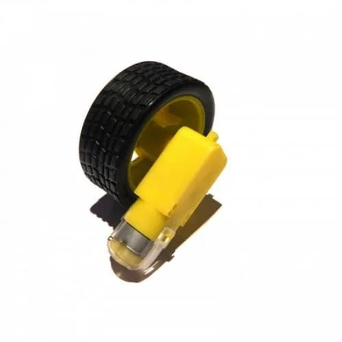 موتور تروس مع عجلة (3–12 فولت، عمود مزدوج)